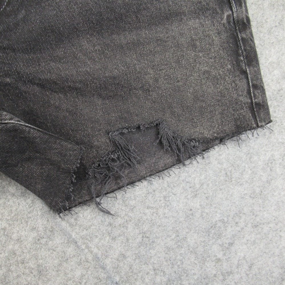 American Eagle Outfitters Womens Black Ex‎ Boyfriend Stretch Denim Shorts Size 2 - Picture 7 of 14